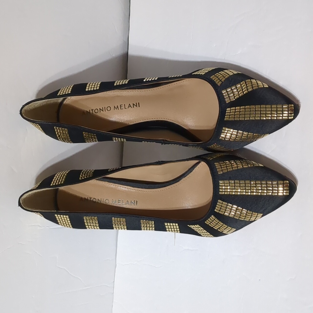 ANTONIO MELANI Vero Cuoio  heels shoes women 7.5 - Picture 2 of 12